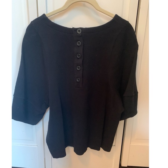 Madewell Ottoman Jacquard Button-Back Top | size M - Picture 4 of 4